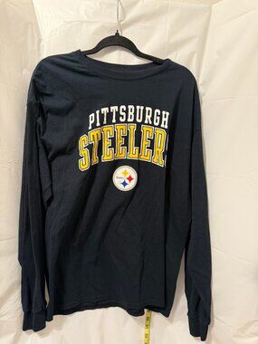 Fanatics Pittsburgh Steelers NFL Black Long Sleeve Graphic T-Shirt XL